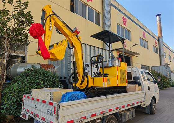 山东矿安重工MWD2.0/0.12L煤矿用液压挖掘机顺利发往云南